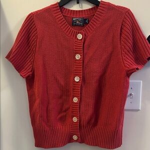 Vibrant Short Sleeve Cardigan